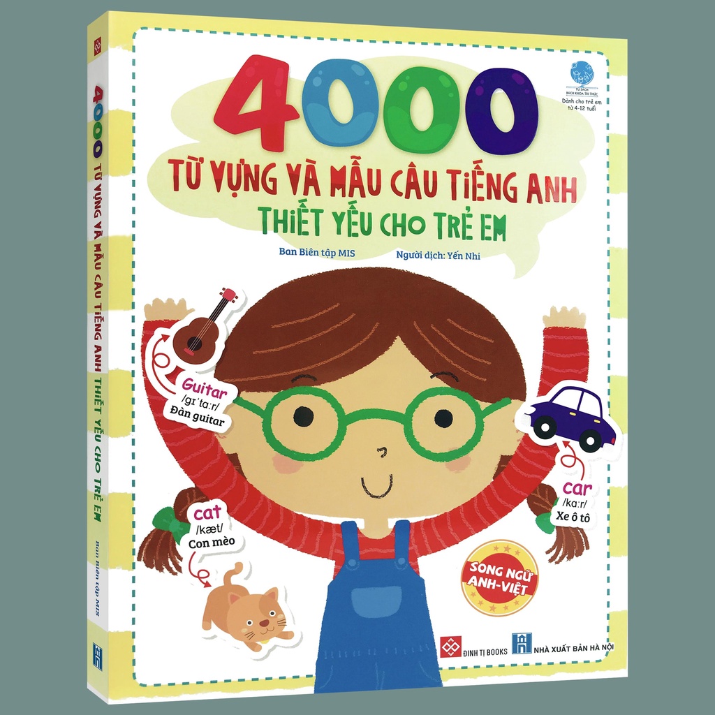 [Mã BMLTB200 giảm đến 100K đơn 499K] Sách - 4000 từ vựng và mẫu câu tiếng Anh thiết yếu cho trẻ em