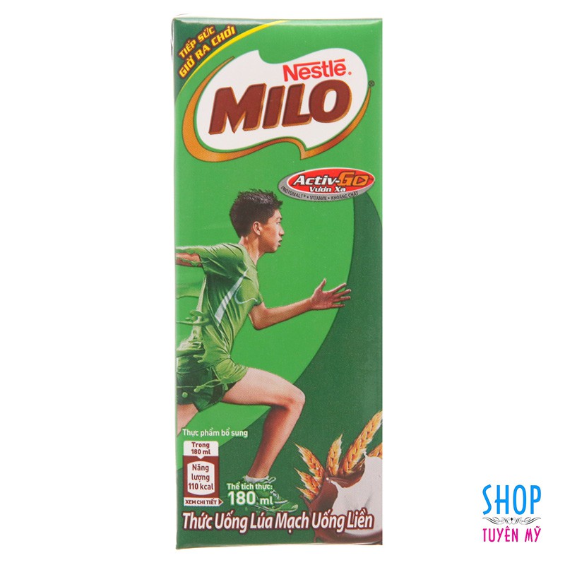 Sữa Milo hộp nhỏ uống liền 180ml | Shopee Việt Nam