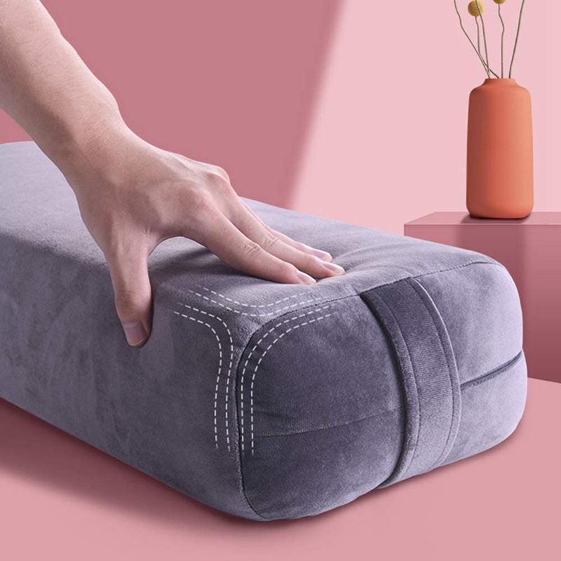💖Gối Yoga Bolster để thiền và hỗ trợ-Vòng tập Yoga hình tam giác-Phụ kiện Yoga từ máy có thể giặt được
