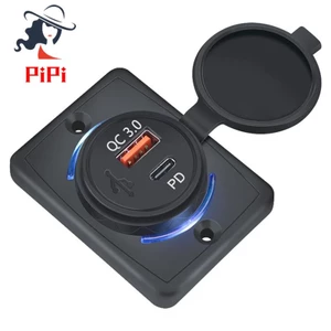 Ổ Cắm Sạc Nhanh QC 3.0 QC 3.0 18W Cho Xe Hơi Thuyền Rv Mobile