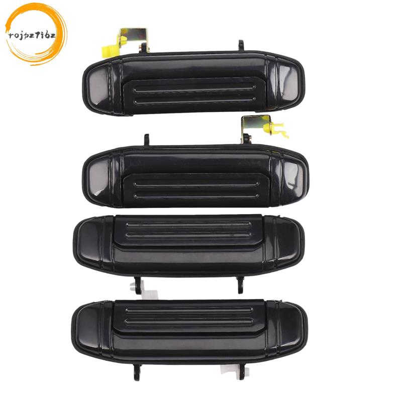 4 Xe Phía Trước Phía Sau Tay Nắm Cửa Ngoài Màu Đen Cho Mitsubishi Pajero Montero V31 V32 V33 V43 V46 V47