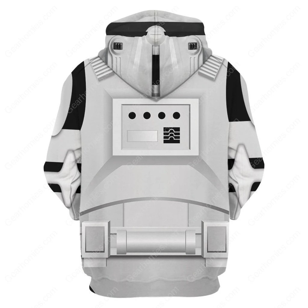 Áo hoodie unisex in 3D hình R2-D2 - Phù hợp làm áo khoác ngoài thời trang