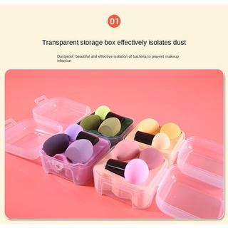 【ALIENBENSON】Bộ Mút Xốp Hình Đầu Nấm Dùng Đánh Phấn Trang Điểm Tiện Dụng