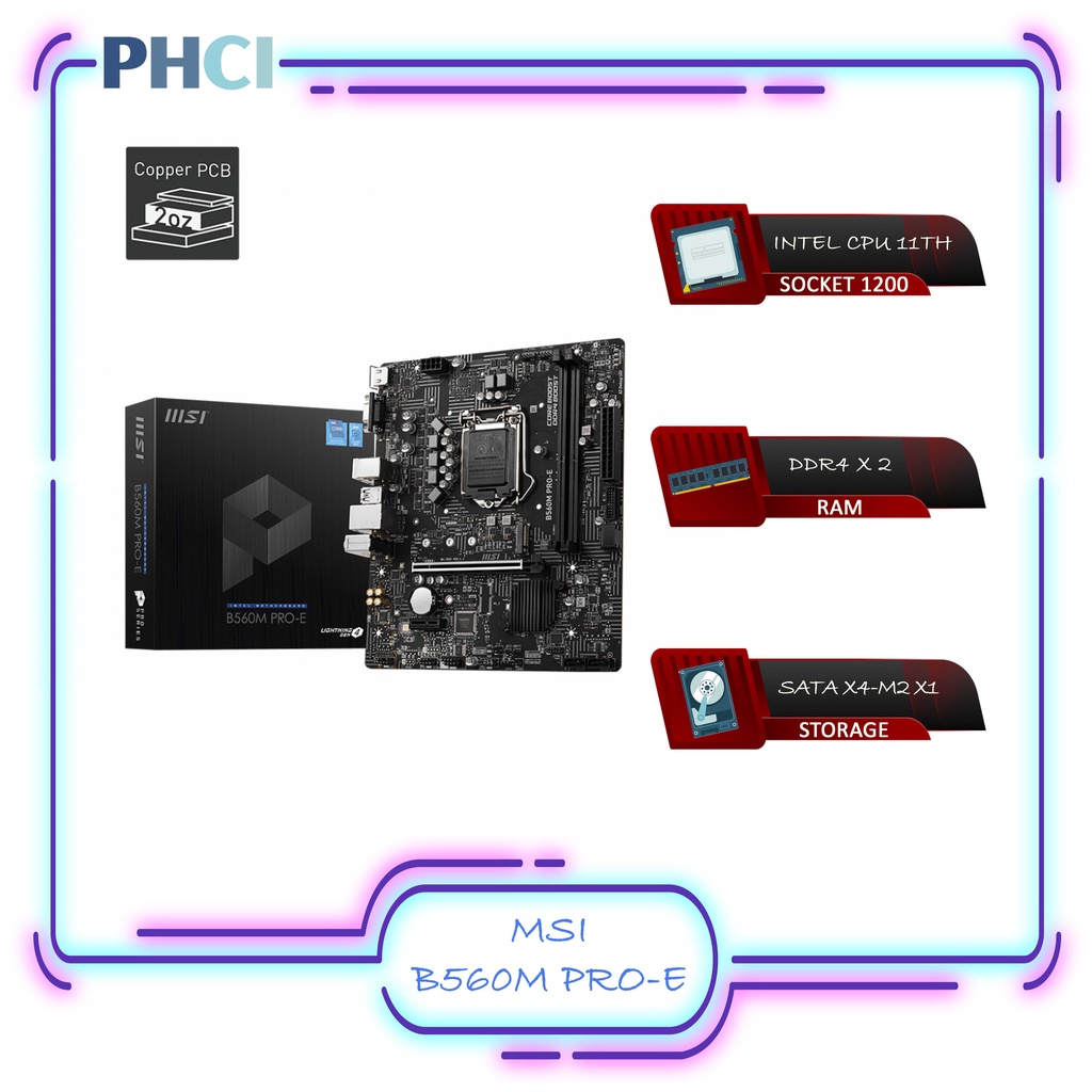 Mainboard MSI B560M PRO-E | Shopee Việt Nam