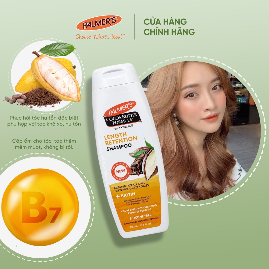 Ảnh Dầu gội Biotin hỗ trợ giảm rụng tóc Palmer's 400ml 3