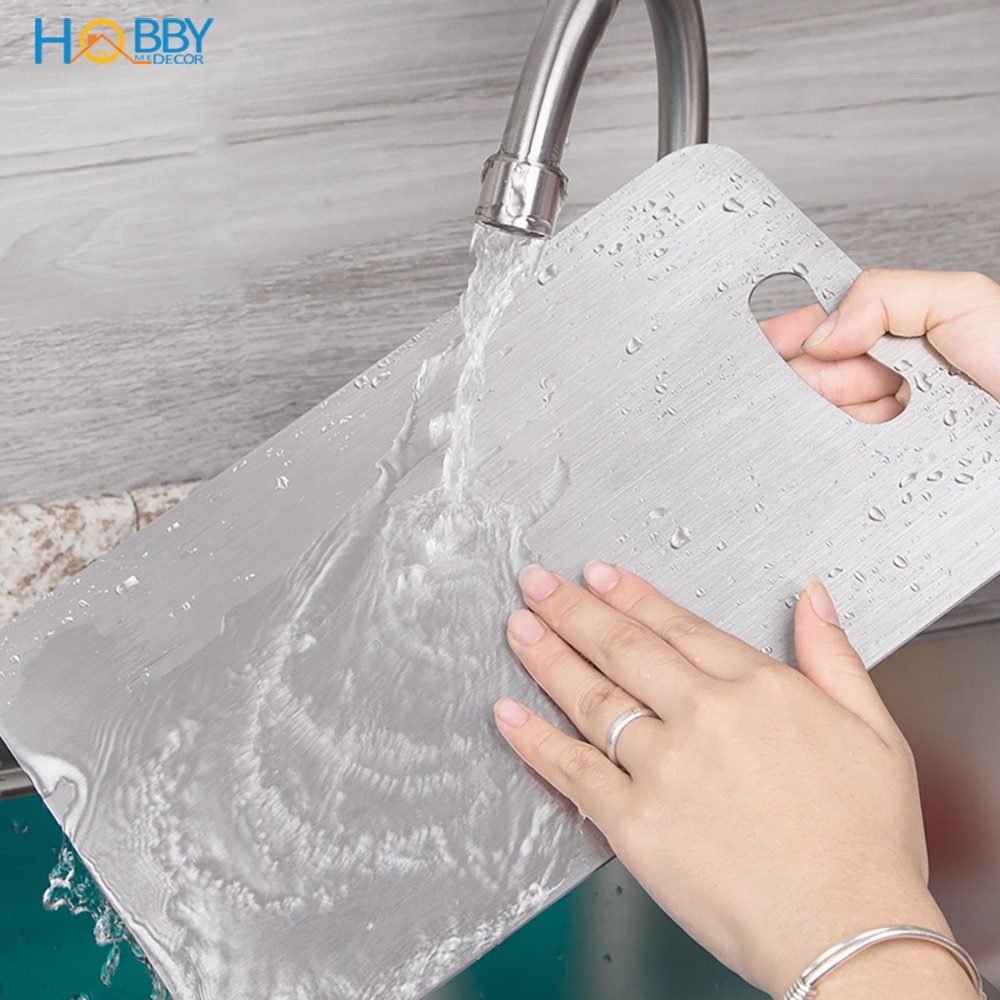 Thớt inox 304 kháng khuẩn dòng đặc ruột cao cấp Hobby home decor TH