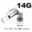 WEETW Đi Xe Đạp Nói Núm Vú 2 mm Đồng Xe Đạp Leo Núi Xe Đạp Đường Bộ Bánh Xe Đạp Bạc Nói Nắp