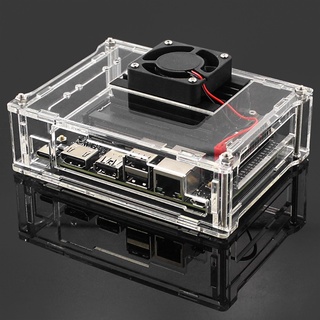 1 Vỏ Acrylic Trong Suốt Kèm Quạt Làm Mát Cho Jetson Nano A02 Version