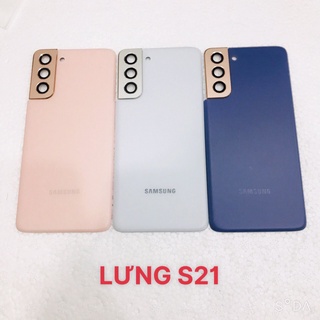 Lưng vỏ samsung S21 5g có viền kính camera ngoài, nắp lưng, nắp pin ss G981
