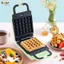 Máy kẹp nướng bánh mì BEAR 600W 2 khuôn nướng bánh mì, bánh waffle, nướng thịt
