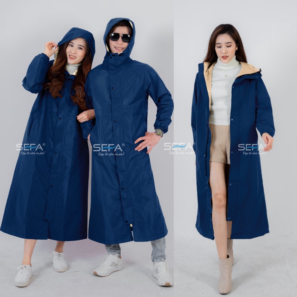 Ảnh Áo mưa măng tô SEFA hàn nhiệt chống nước tuyệt đối 1