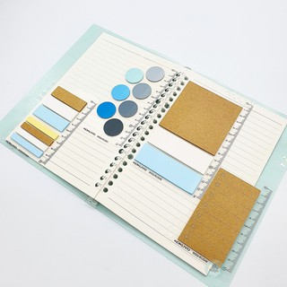 SET STICKYNOTE GÀI VÀO SỔ A5/B5/A4 (20/26/30 LỖ)