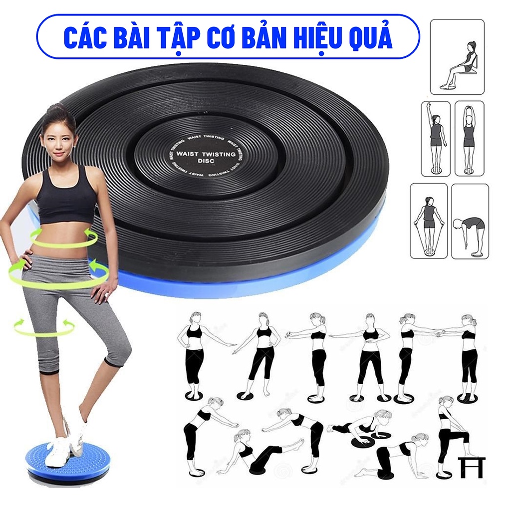 Mô tả Đĩa Xoay Eo Tập Cơ Bụng, Dụng Cụ Tập Bụng Có Hạt Massage Bàn Chân Xoay 360 Độ Cải Thiện Tuần Hoàn Máu Chính Hãng Amalife - 2