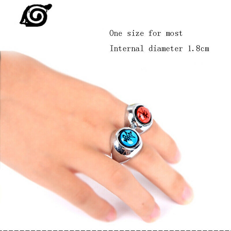 Phụ Kiện Nhẫn Kim Loại Hình Naruto Akatsuki Itachi Dễ Thương Thời Trang Hóa Trang Cho Bé Trai