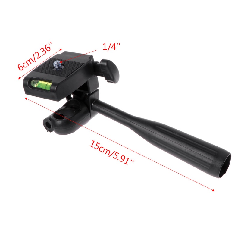 Đầu tripod nhựa chuyển đổi tấm đo máy cân bằng laser kèm giá đỡ tay đòn
