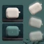 Vỏ silicon họa tiết vải thiều cho tai nghe AirPods 3/Pro/2, tương thích Apple, gencase