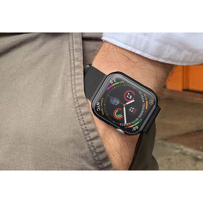 Dành Cho Apple Watch Series 10 46MM 9 8 7 6 SE 5 4 3 2 1 Cho iwatch 45MM 41MM 45 41 44 40 42 38 MM Ốp Lưng 360 Full case frame TPU soft cover