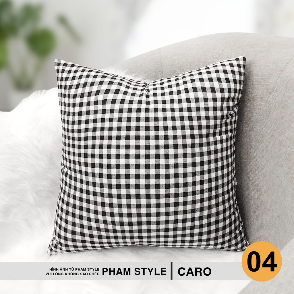 Vỏ Gối Sofa Trang Trí CARO PHAM STYLE (45cmx45cm) | Shopee Việt Nam