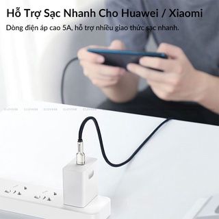 Cáp Sạc Nhanh 100W Baseus Cafule Metal USB-C to USB-C Bọc Dù cho iPhone