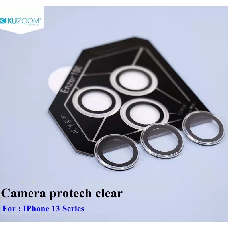 Kính Cường Lực Camera Kuzoom trong suốt cho iPhone 11promax/12prm/13prm/15/15pro/15pro max/16pro/16pro max