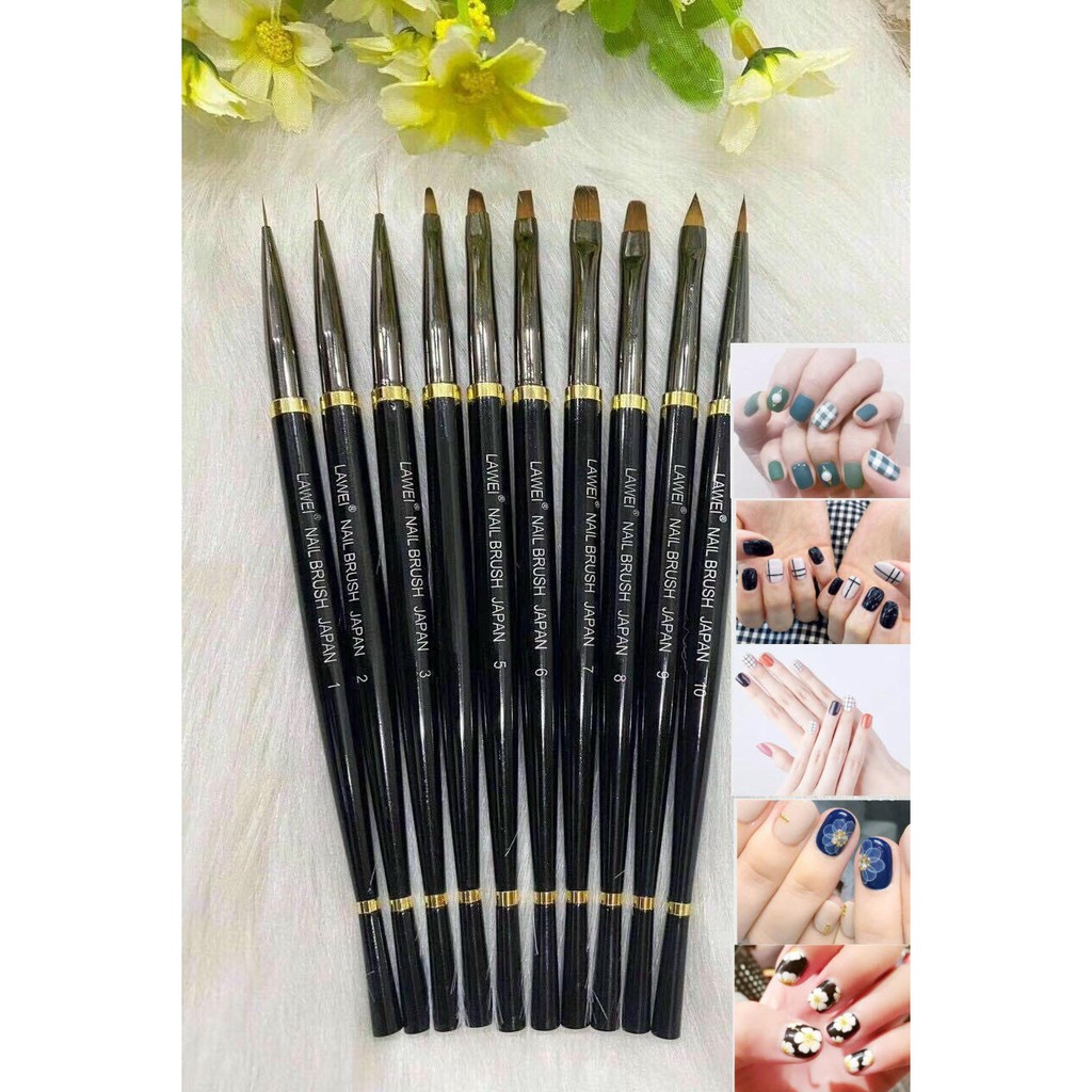 Bộ Cọ Bút LAWEI Nail Brush Japan 10 Cây Shopee Việt Nam