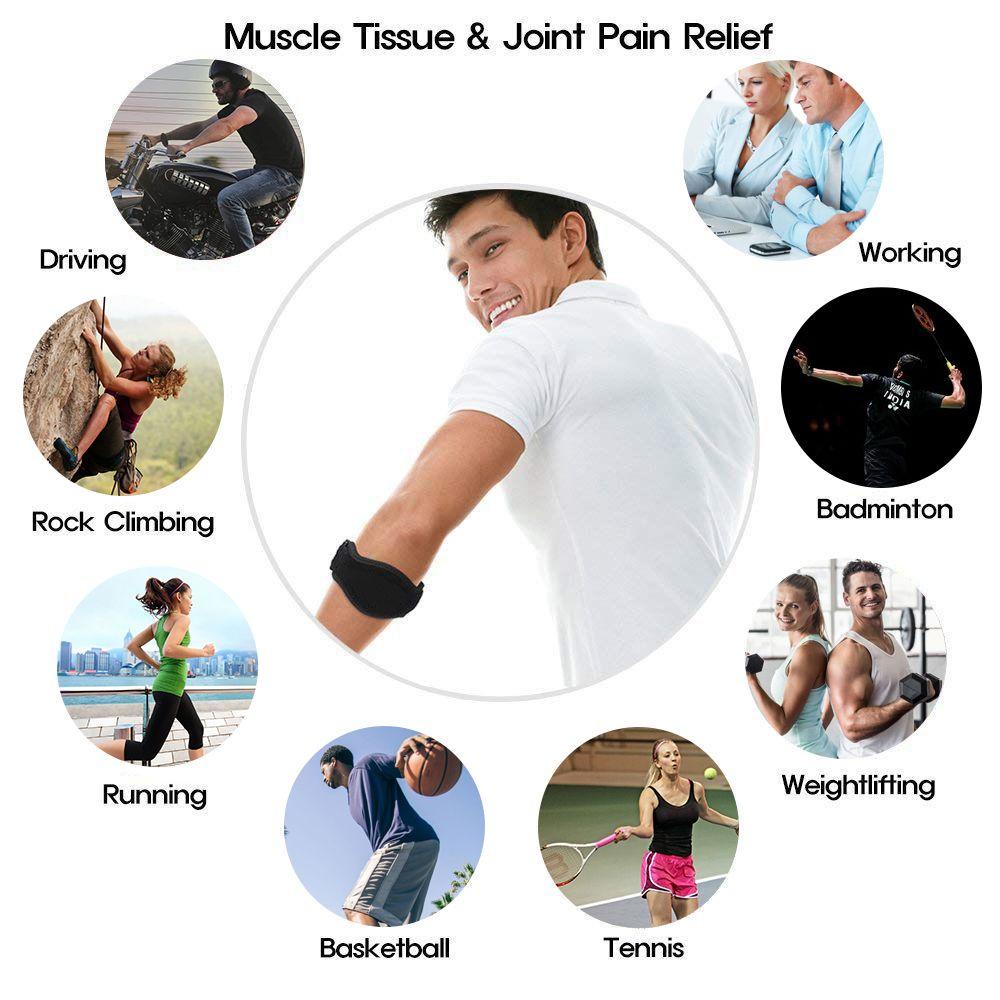 JSJJING Hỗ trợ khuỷu tay Miếng đệm bảo vệ dây đeo Phụ kiện thể thao Nén thể thao Chống va chạm Bảo vệ đầu gối Thể thao ngoài trời Hỗ trợ khuỷu tay chơi gôn