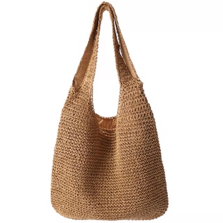 Túi cói Hobo ( túi lang thang) đeo vai cỡ lớn -2 dây đeo - phong cách Bohemian
