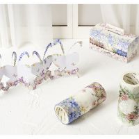 Băng dính trang trí Washi tape Chim hạc Và Washi tape Hoa bản to