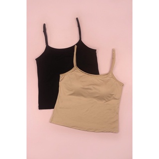 Áo 2 Dây có đệm ngực. Chất Cotton Thương Hiệu Luperi  AD876 mặc trong vest mặc nhà