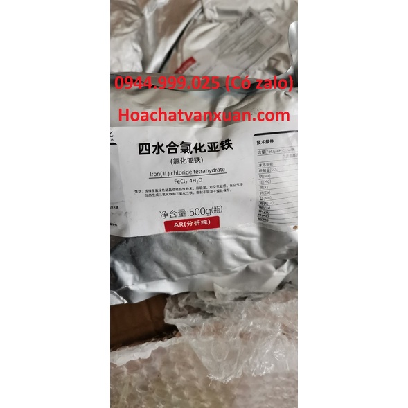 Hóa chất Iron II chloride tetrahydrate FeCl2 4H2O lọ 500g 13478109