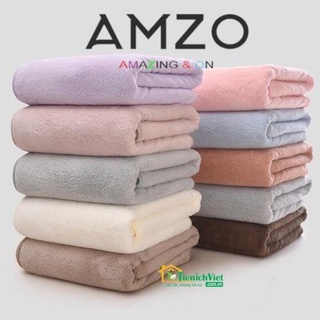 AMZO_KHĂN TẮM HÀN QUỐC 1M4*70CM NẶNG THẤM HÚT NHANH/ MỀM MỊN SIÊU THẤM HÚT
