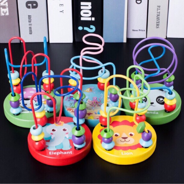 Đồ Chơi Luồn Hạt Mini Gỗ Cho Bé Luyện Khéo Tay Kiên Nhẫn Đồ Chơi Trong Nhà Cho Bé- Đồ Chơi Cho Bé PUKAPI
