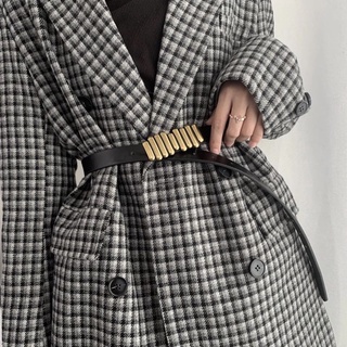 Đai thắt váy áo bản nhỏ dây thắt lưng da đẹp phối blazer, đầm cá tính bản nhỏ 2.3cm