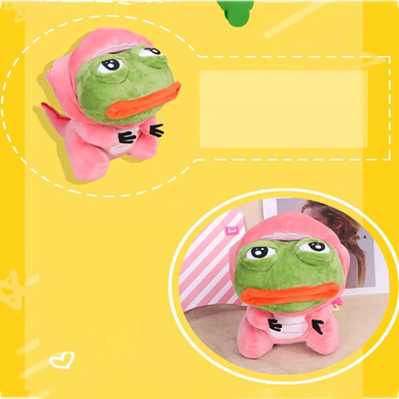 Pepe The Frog Sad Frog Pink Pig Frog Dinosaur Baby Toys Plush For Children's