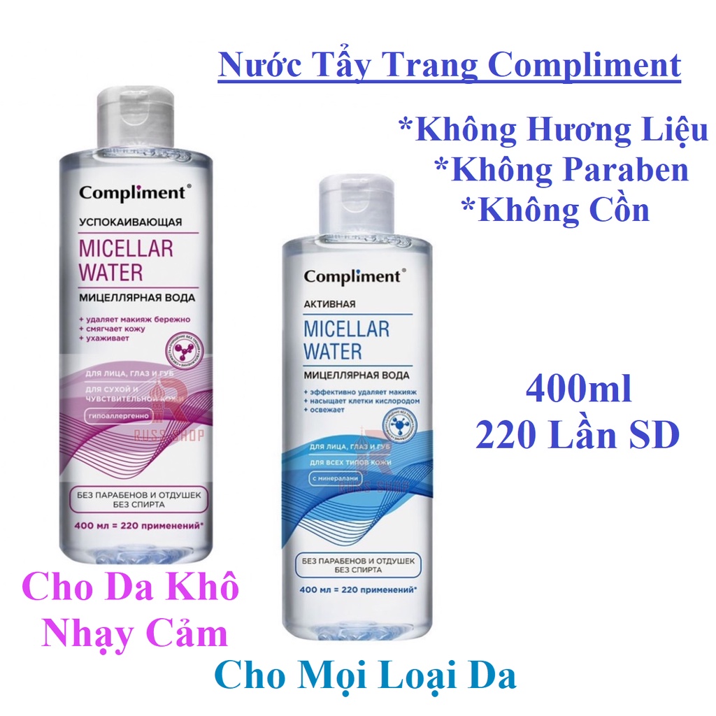 Nước Tẩy Trang Compliment Micellar Water | Shopee Việt Nam