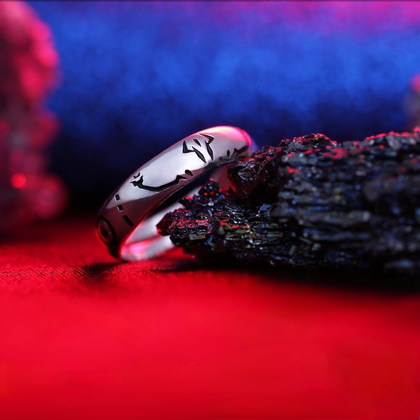 Anime Jujutsu Kaisen Ryomen Sukuna Itadori Yuji Nhẫn Cosplay Nam Nữ Có Thể Điều Chỉnh Nhẫn Trang Sức Chống Đỡ Phụ Kiện