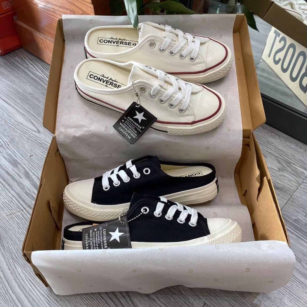 Giầy Sục Converse [ Full Box ] Nữ Đen - Trắng Cao Cấp - Sneaker Đạp Gót ...