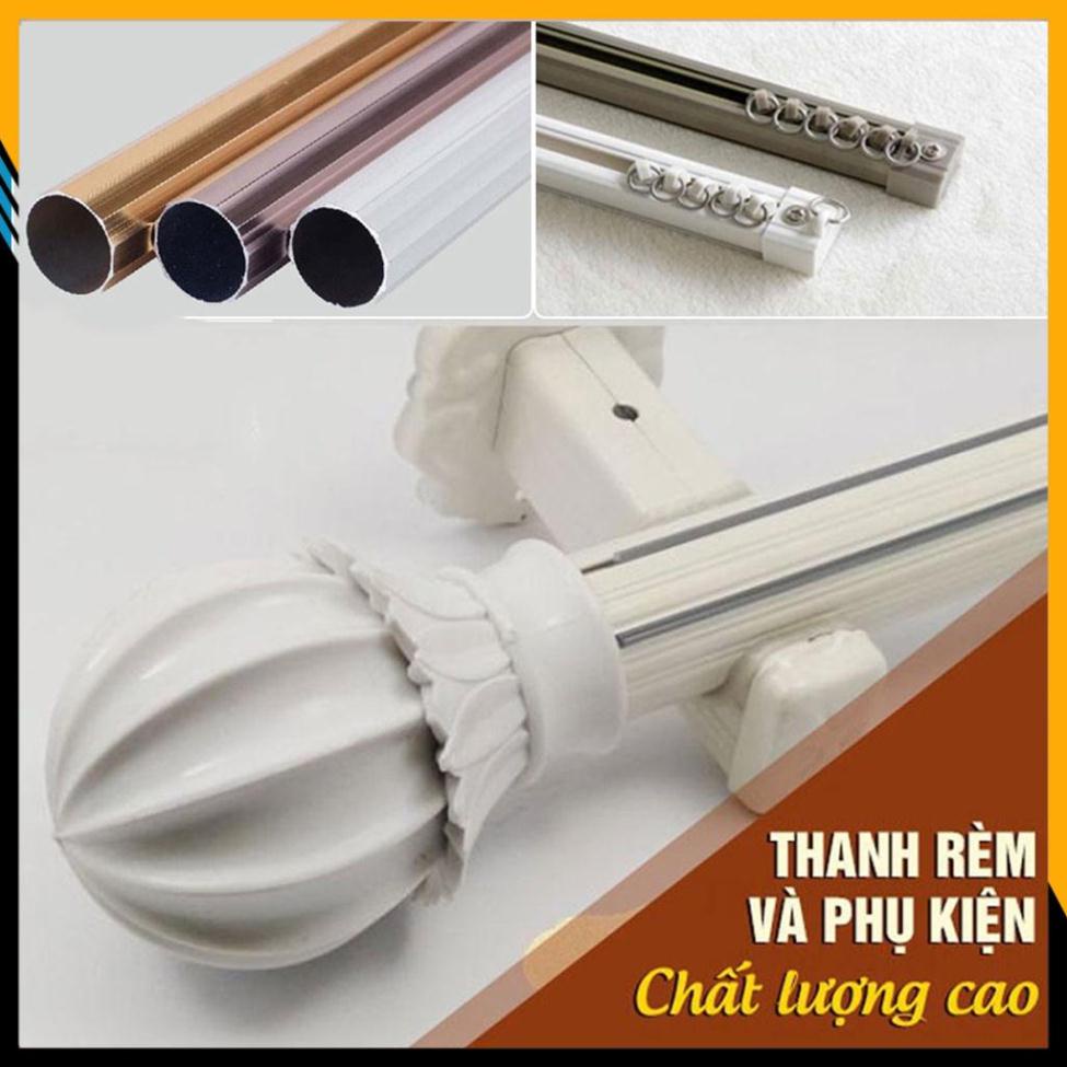 Thanh treo rèm cửa chịu lực độ bền cao, cây treo rèm cửa đầy đủ phụ ...