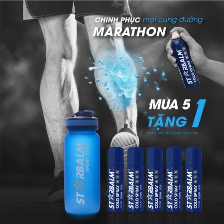 Chai xịt lạnh Starbalm - Hà Lan giảm đau tức thời (150ml)