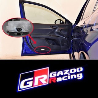 Set 2 Đèn Cảnh Báo Gắn Cửa Xe Hơi Toyota Vios Yaris Harrier Corolla Cross CHR Rush Avanza GR Sport