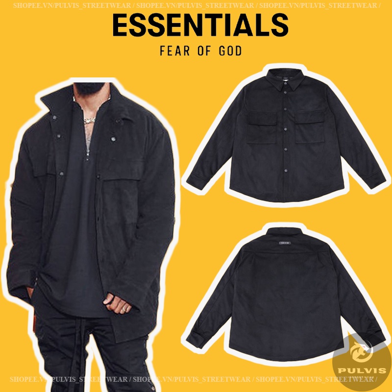 Fear of god suede hotsell shirt jacket