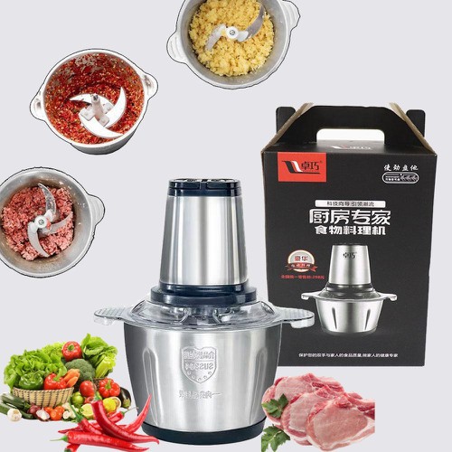Máy Xay Thịt Cá Rau Củ Hoa Quả Gia Đình - Cối Xay Inox 4 Lưỡi Đa Năng ...