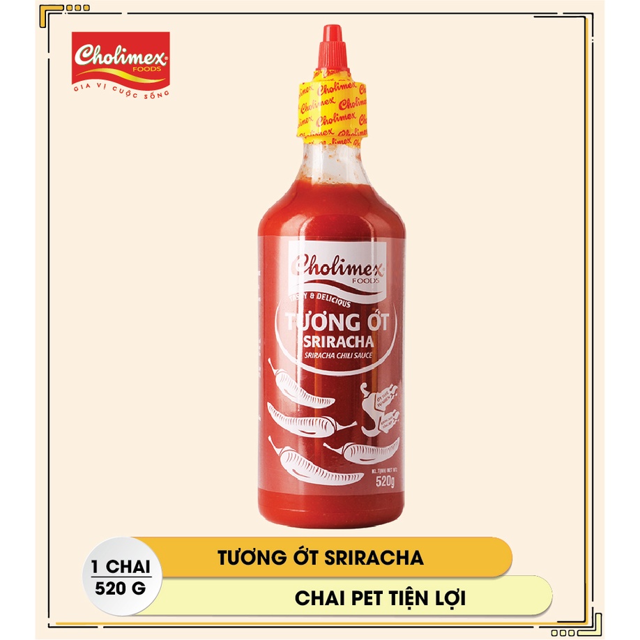 Tương ớt Sriracha Cholimex chai Pet 520g