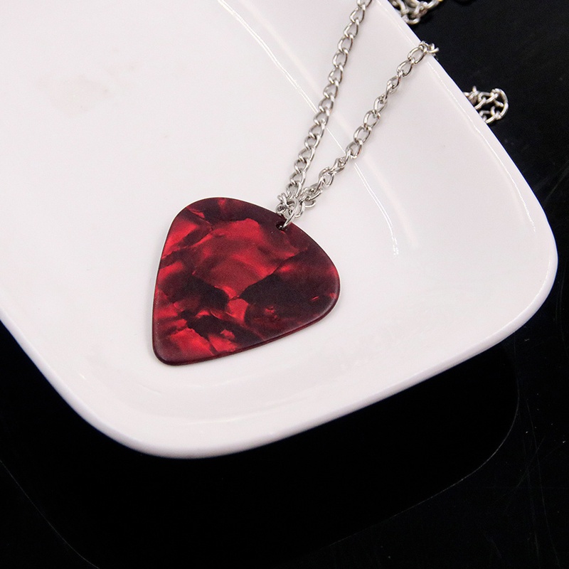 Coo Vòng cổ câu lạc bộ Hellfire độc đáo Eddie Munson Guitar Pick Mặt dây chuyền Vòng cổ