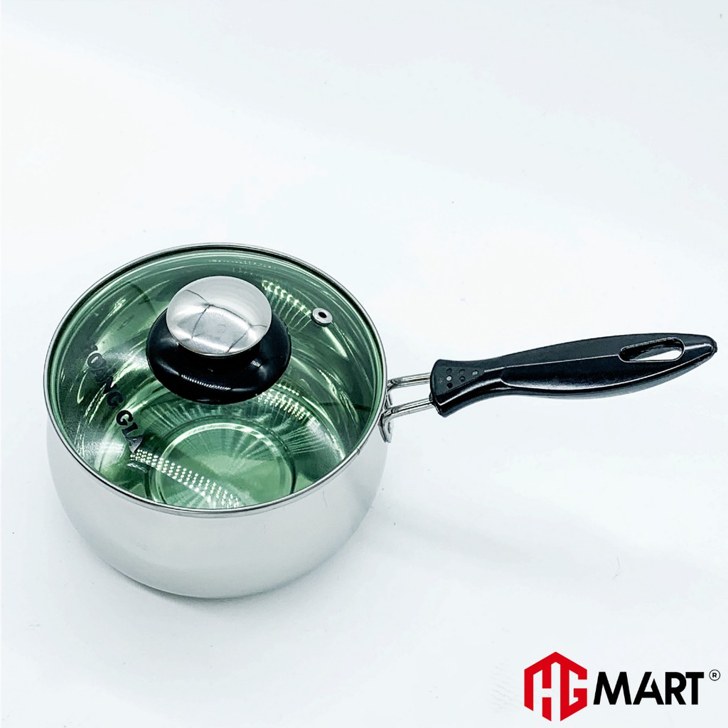 Ảnh Nồi nấu cháo bột cho bé inox 304 1 đáy bếp từ nắp kính thương hiệu Hoàng Gia [Bảo Hành 12 Tháng] 4
