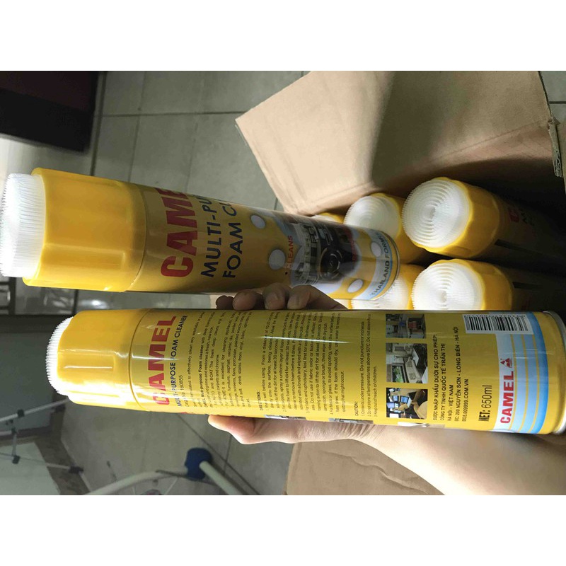 Bình xịt bọt Vệ Sinh Ghế xe Ô Tô, Xịt tẩy vệ sinh nội thất Foam Cleaner Thái Lan