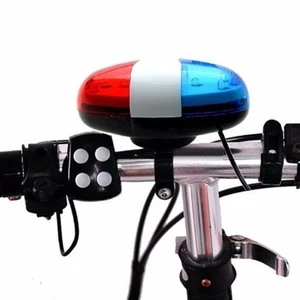 Solo Mid 6 Xe Đạp LED Cảnh Sát Đèn Chiếu Phía Trước Còi Báo Động Đi Xe Đạp Loa Phóng Thanh Điện-168-SPPL