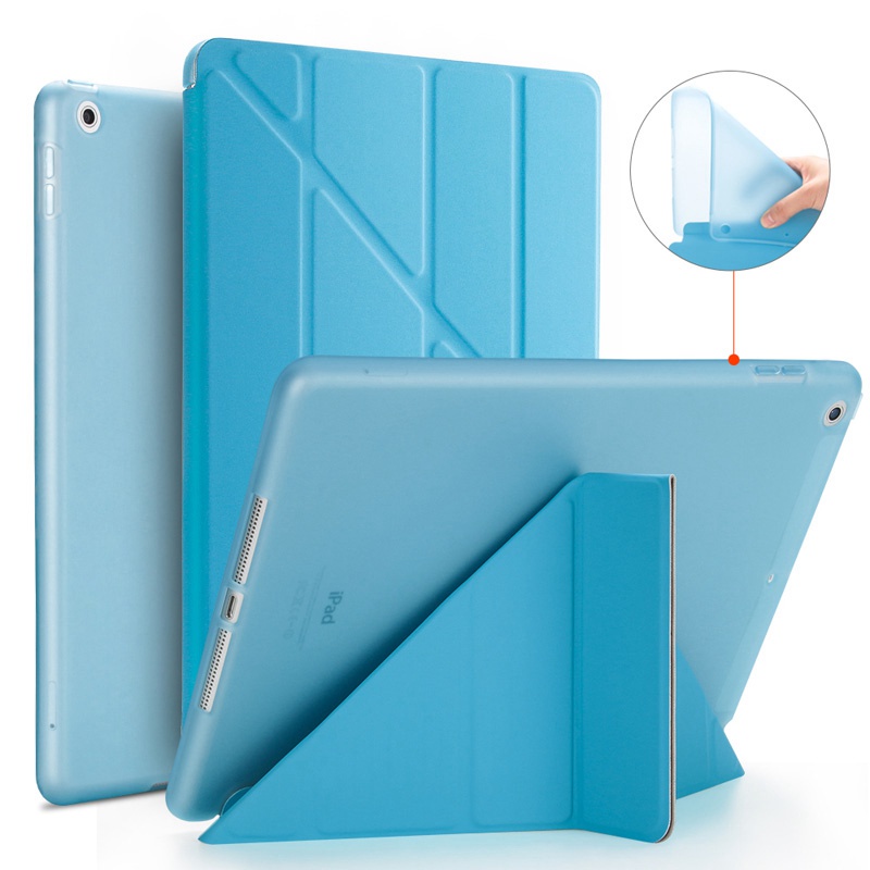 Ốp bảo vệ mặt sau TPU mềm tương thích cho iPad 9.7 2018 Vỏ lật da thông minh 10.2 10.5 10 2022 A16 Pro Air 11 mini 7 6 5 4 Ốp điện thoại máy tính bảng