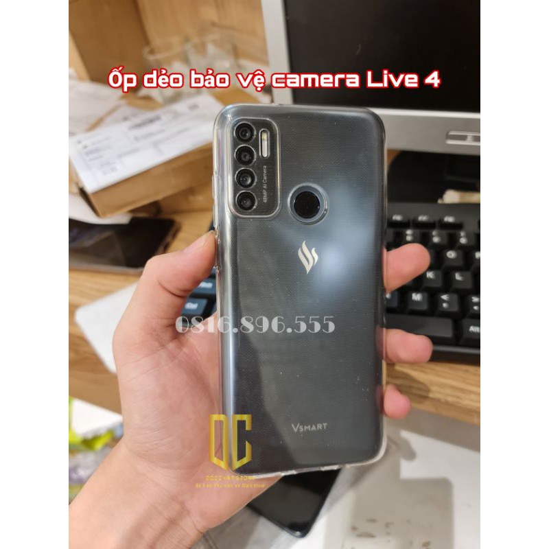 Ốp dẻo trong bảo vệ Camera Vsmart Live 4
