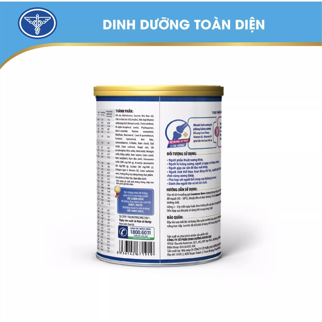LEANMAX BONE-DINH DƯỠNG CHO NGƯỜI LOÃNG XƯƠNG